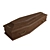 Elegant Crimson Coffin 3D model small image 4