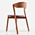 Sleek Stackable Wooden Chair: TUBE by Miniforms 3D model small image 4