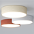 Elegant Vivien LED Fabric Ceiling Lamp 3D model small image 1