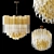 1964 Venini Calza Hanging Light by Diaz de Santilla 3D model small image 1