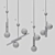 Elegant Pansy Color Pendant Lights 3D model small image 2