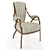 Elegance Armchair: 60x70x100cm 3D model small image 1