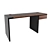 Elegant Black Wooden Writing Table 3D model small image 2