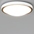 OSAKA Opal Glass Steel Ceiling Light 3D model small image 4