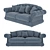 Kind Style Chesterfield Sofa: Classic Elegance for Your Home 3D model small image 1