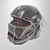 Iron Hero Motorcycle Helmet 3D model small image 5