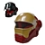 Iron Hero Motorcycle Helmet 3D model small image 7