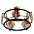 Aragon Eurosvet Black Ceiling Chandelier 3D model small image 1