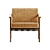 Modern Molteni & C Gillis Chair 3D model small image 2