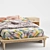Amelia Platform Bed: Urban Chic Nightstand & Bed Set 3D model small image 4