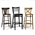 Sleek FameG Barstools Set 3D model small image 1