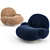 Modern Pacha Lounge Chair: Sleek Comfort with Armrest 3D model small image 8