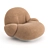 Modern Pacha Lounge Chair: Sleek Comfort with Armrest 3D model small image 2