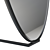 Elegant Oval Metal Frame Mirror 3D model small image 4