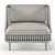  Luxe Lounge Chair 3D model small image 4