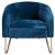 Regal Queen Armchair 3D model small image 2