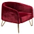 Regal Queen Armchair 3D model small image 4