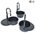 Versatile Sink Collection: 6-in-1 Design 3D model small image 2