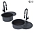 Versatile Sink Collection: 6-in-1 Design 3D model small image 6