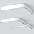 Penta Slide Square: Stylish Ceiling Luminaires 3D model small image 3