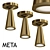 Modern Metal Ceiling Light 3D model small image 1