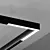 Sleek Black Track Pendant Light 3D model small image 1