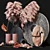 Elegant Dirty Pink Home Set 3D model small image 4