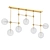 Glamorous Brass Pendant Light 3D model small image 1