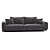 Modern Roche Bobois Underline Sofa 3D model small image 3