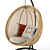 Bohemian Bliss Hanging Chair 3D model small image 2