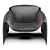 Poliform Le Club: Modern Elegance Armchair 3D model small image 2