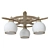 Country Charm Ceiling Chandelier 3D model small image 3