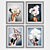 Flower Head Woman Framed Art 3D model small image 3