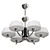 Vintage Art Deco Chandelier 3D model small image 1