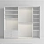 Sleek Poliform Wardrobe 3D model small image 4