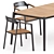 Sleek and Stylish: Icon Armchair & Dining Table Set by AkulaLiving 3D model small image 2