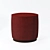 Elegant Low Pouf by Domkapa 3D model small image 2