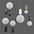 Elegant Parachilna Aballs Pendant Lamps 3D model small image 2