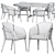 Elegant Ulivi Melodie Dining Chair 3D model small image 5