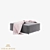 Om Como Ottoman: Stylish Fabric Ottoman - Ideal Beds 3D model small image 1