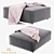 Om Como Ottoman: Stylish Fabric Ottoman - Ideal Beds 3D model small image 3