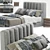 Elegant Barrington Bed 3D model small image 1