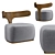 Sleek Moby Dick Armchair: Italian Design at its Finest 3D model small image 1