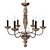 Ashley Home Accents Chandelier: Elegant Illumination for Your Home 3D model small image 1