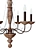 Ashley Home Accents Chandelier: Elegant Illumination for Your Home 3D model small image 4