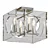 Lucid Lucky: Sleek Lucite Ceiling Light 3D model small image 1