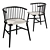 Modern Danish Designs Isabella Wooden Armchair 3D model small image 1