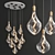 Elegant Glow Tala Pendant 3D model small image 1