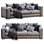 Modern Sofa Design: Jesse's Arthur 3D model small image 1