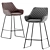 Sleek and Stylish Daniel Bar Stool 3D model small image 1